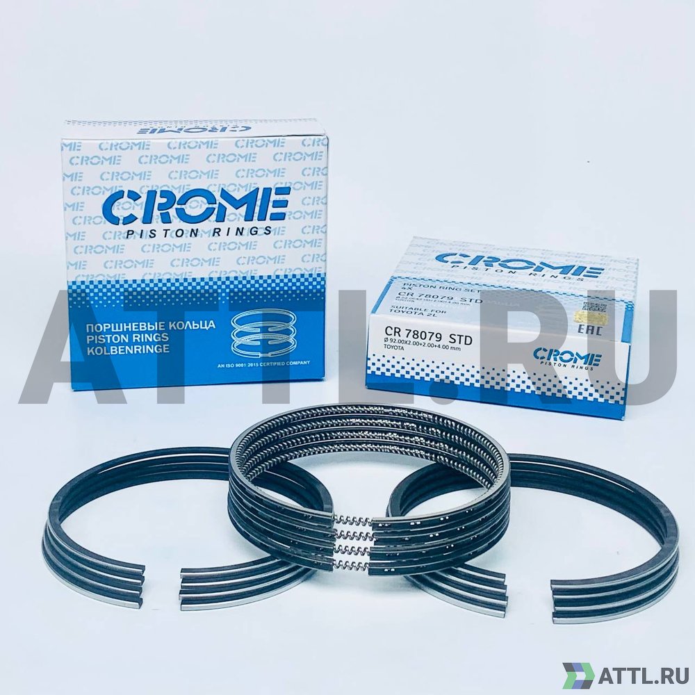 CROME CR78079 STD Комплект поршневых колец на 4 цил. STD 2L