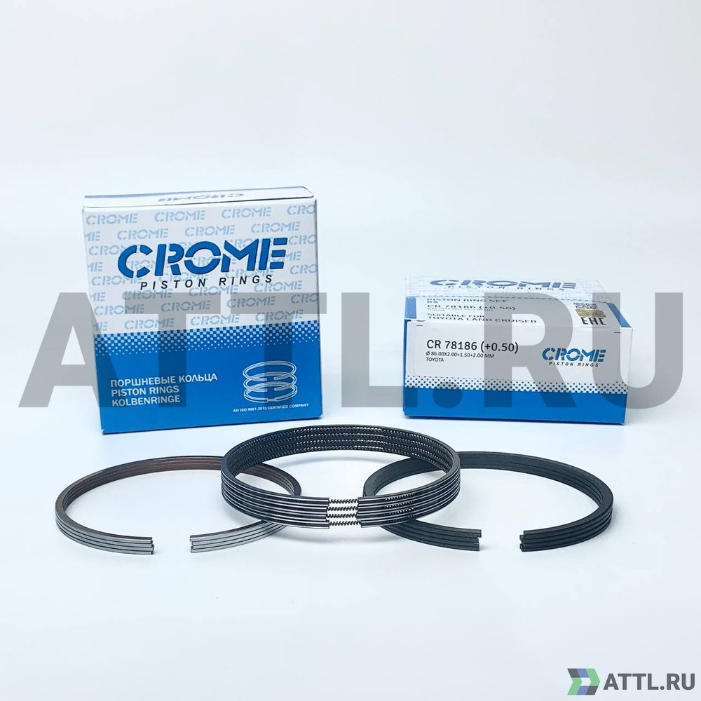 CROME CR78186 050 Комплект поршневых колец на 8 цил. +050 1VD-FTV