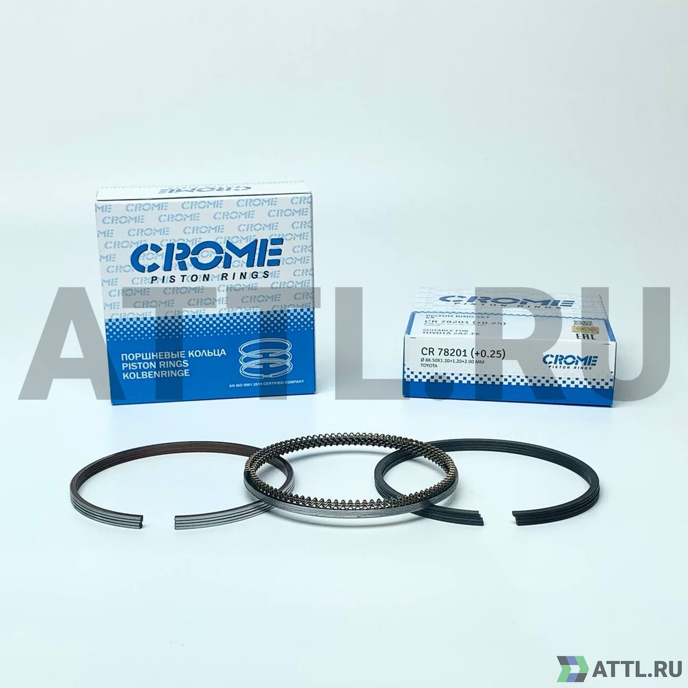 CROME CR78201 025 Комплект поршневых колец на 4 цил. +025 2AZ-FE