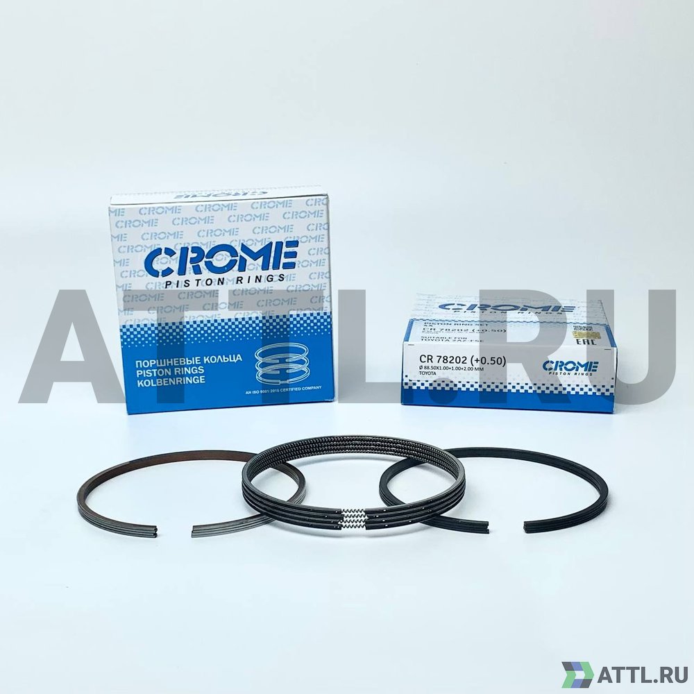 CROME CR78202 050 Комплект поршневых колец на 4 цил. +050 2AZ-FE-II