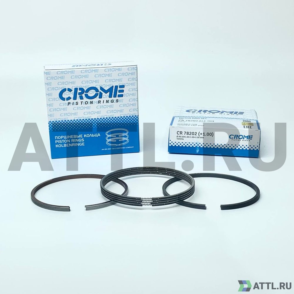 CROME CR78202 100 Комплект поршневых колец на 4 цил. +100 2AZ-FE-II