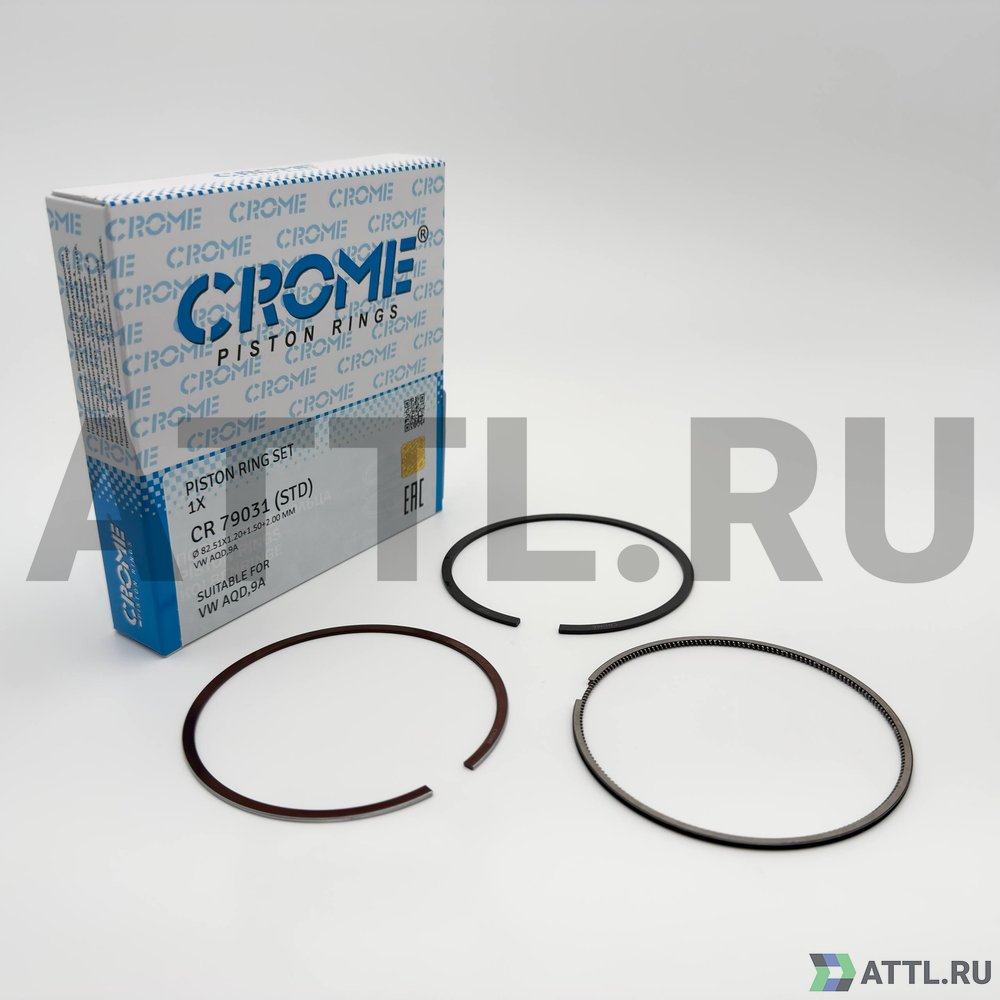 CROME CR 79031 STD Комплект поршневых колец на 1 цил. STD ABK,AAD