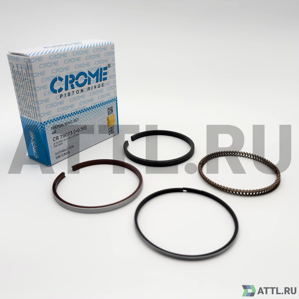 CROME CR 79073 050 Комплект поршневых колец на 4 цил. +050 1.4 TSI