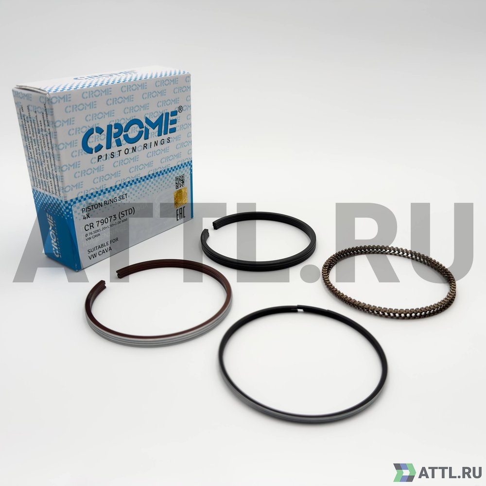 CROME CR 79073 STD Комплект поршневых колец на 4 цил. STD 1.4 TSI