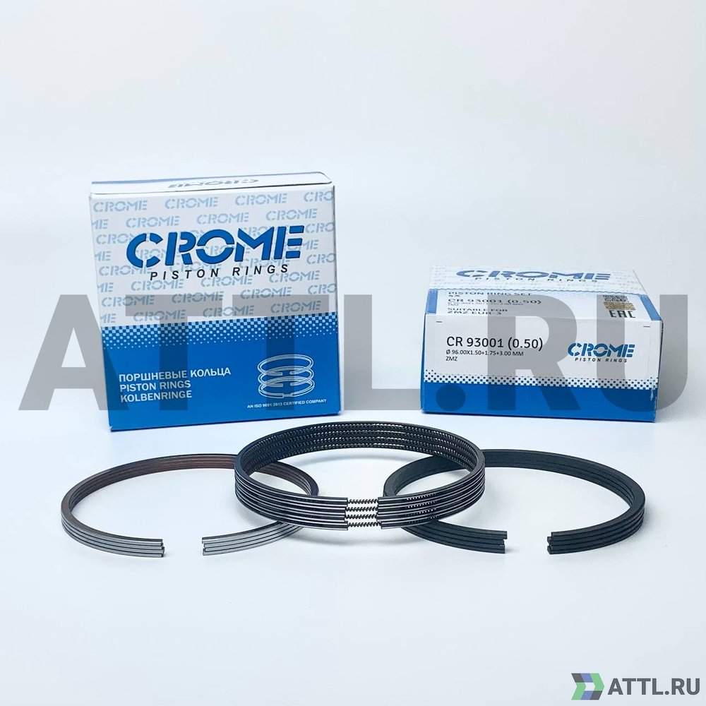 CROME CR 93001 050 Комплект поршневых колец на 4 цил. +050 ZMZ