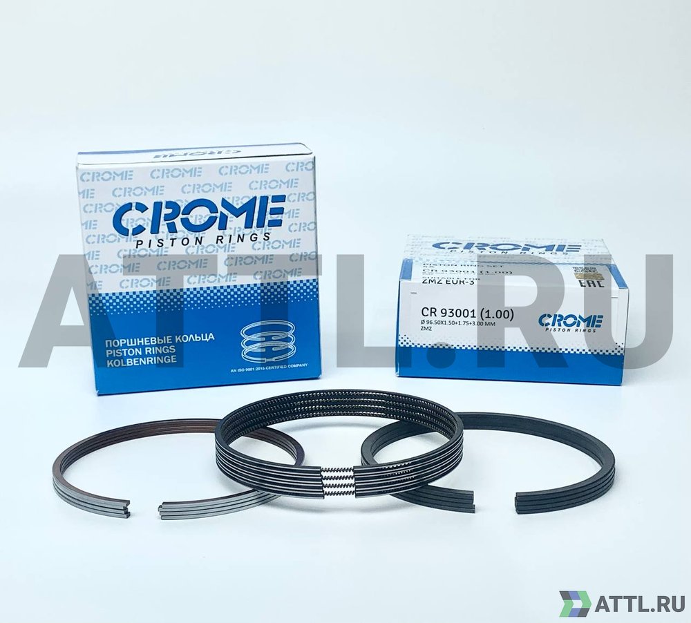 CROME CR 93001 100 Комплект поршневых колец на 4 цил. +100 ZMZ