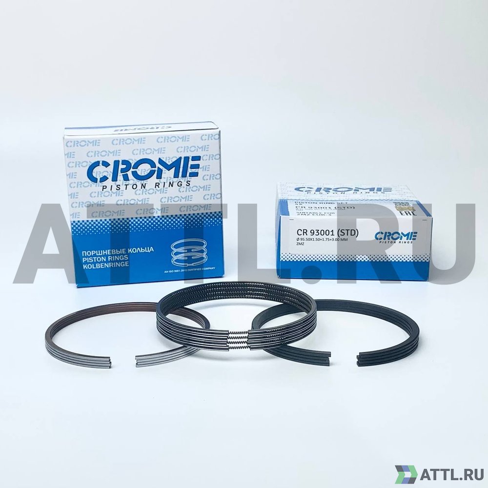 CROME CR 93001 STD Комплект поршневых колец на 4 цил. STD ZMZ