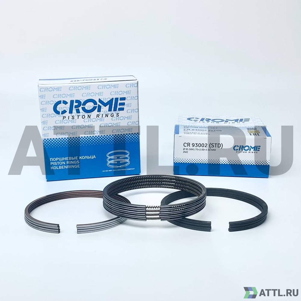 CROME CR 93002 STD Комплект поршневых колец на 4 цил. STD ZMZ