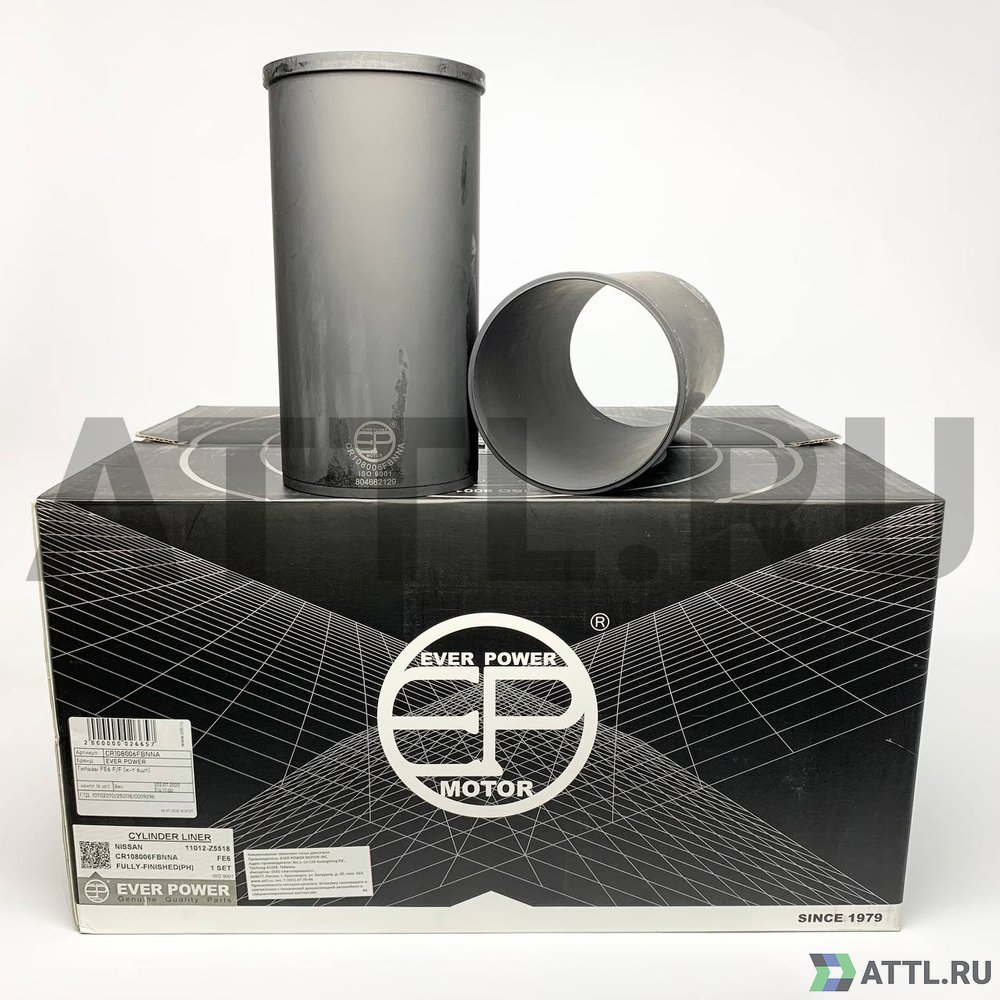 EVER POWER CR108006FBNNA Гильзы FE6 F/F с буртом (к-т 6шт)