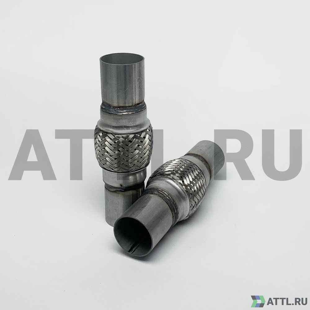FLEX-T 45x100x200 Гофра глушителя трехслойная с патрубком 45*100*200