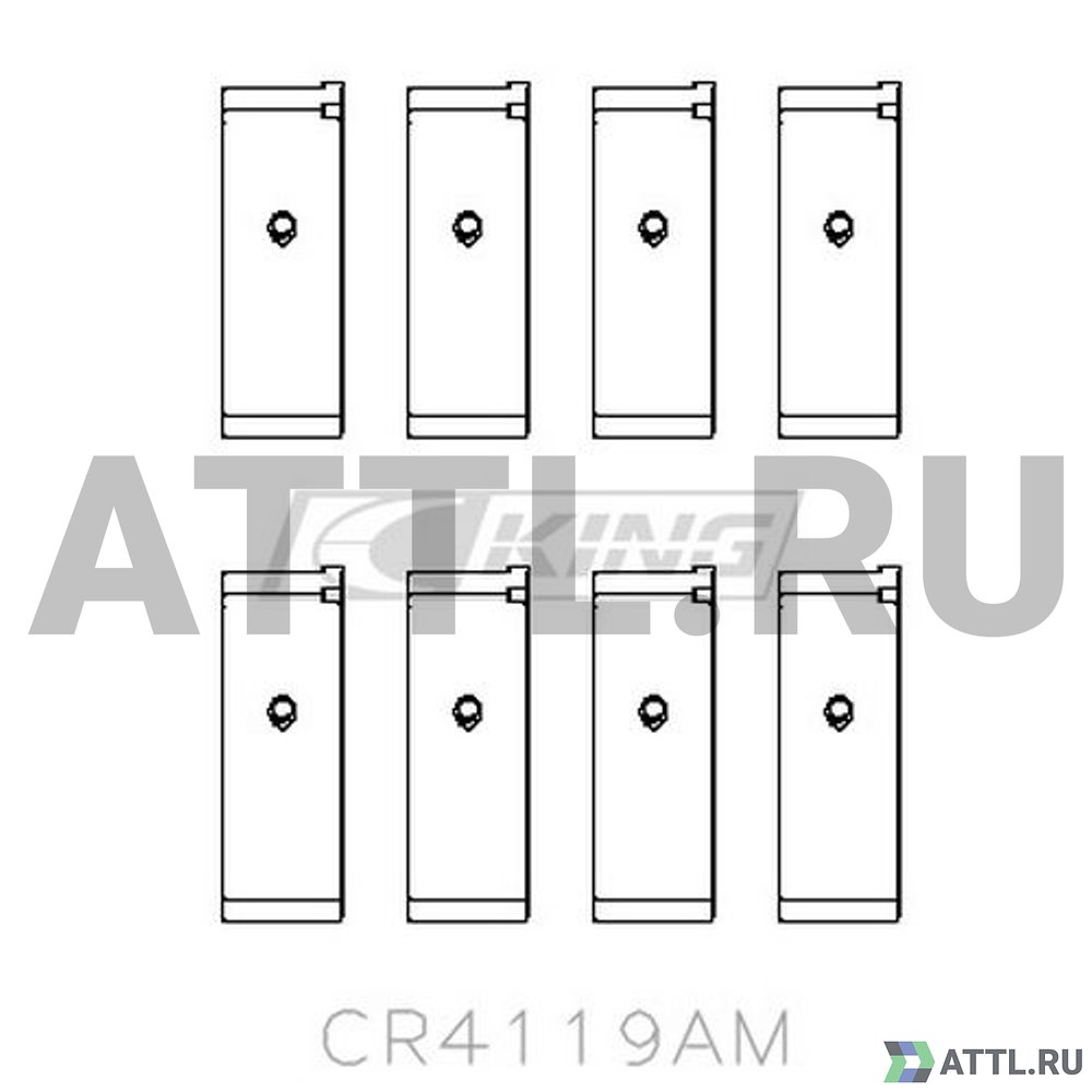 KING CR4119AM Вкладыши шатунные STD
