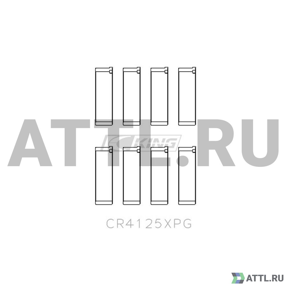 KING CR4125XPG Вкладыши шатунные STD