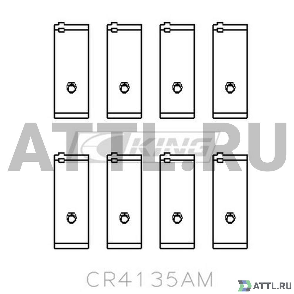 KING CR4135AM Вкладыши шатунные STD R710H/CB-1441GP