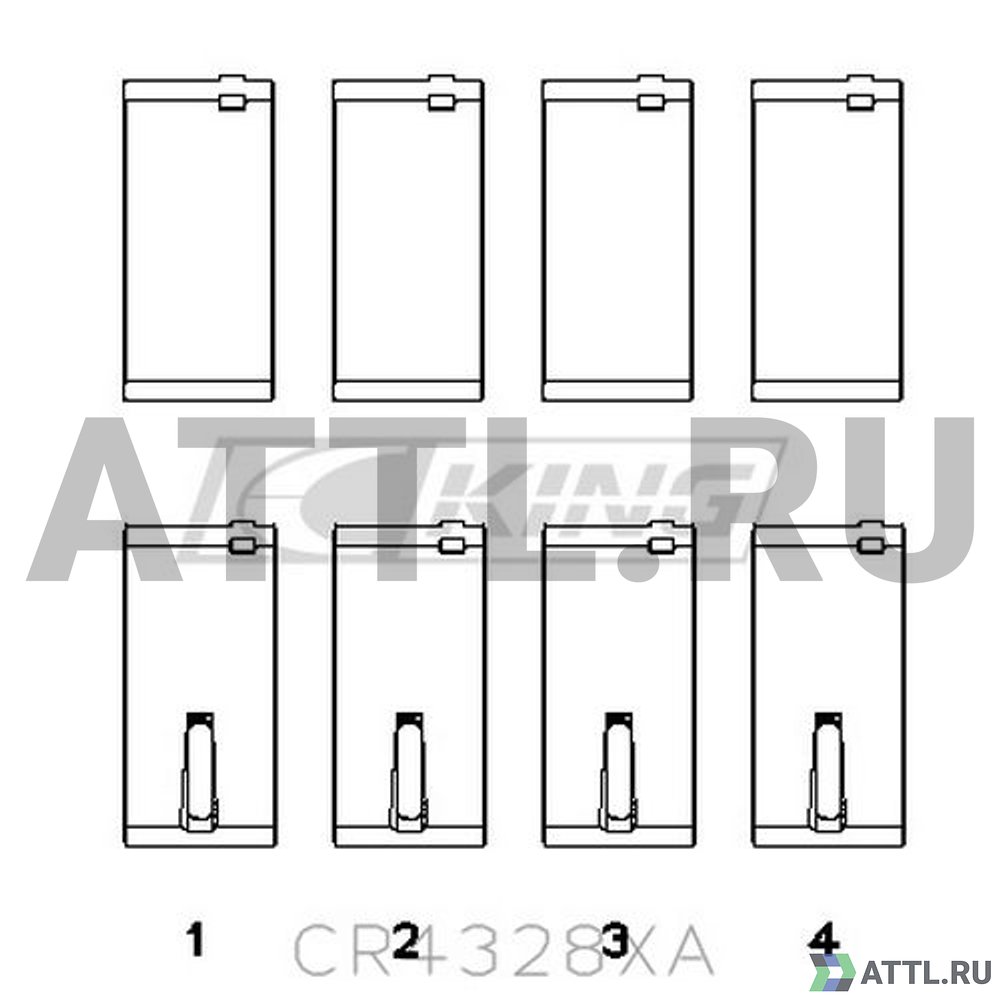 KING CR4328XA Вкладыши шатунные STD