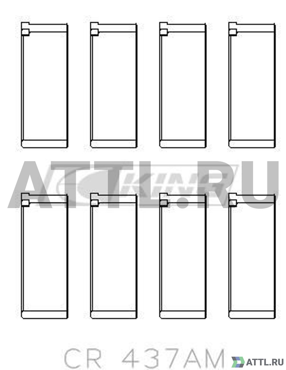 KING CR437AM Вкладыши шатунные STD