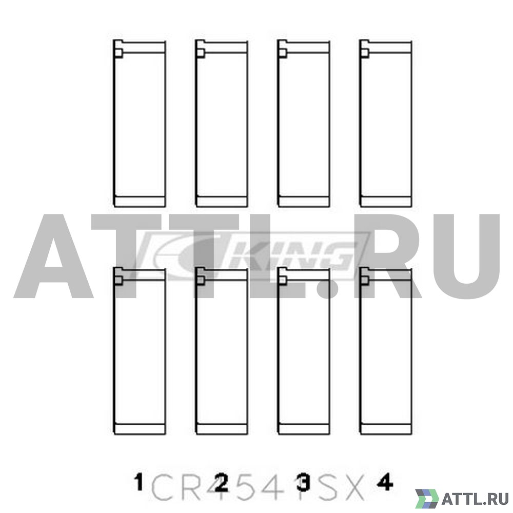 KING CR4541SX Вкладыши шатунные STD