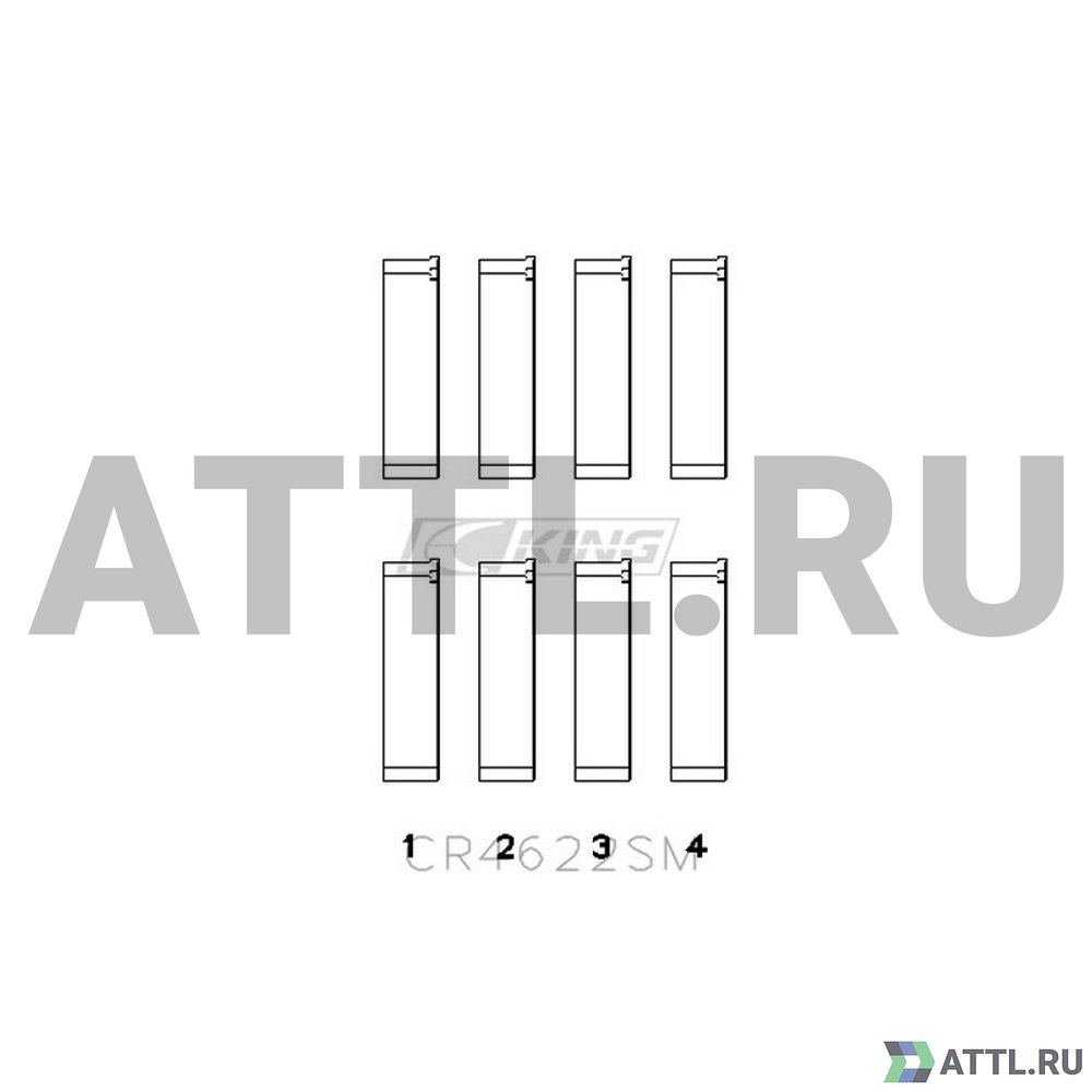 KING CR4622SM Вкладыши шатунные STD FB20,FB25