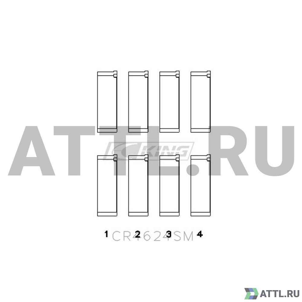 KING CR4624SM Вкладыши шатунные STD