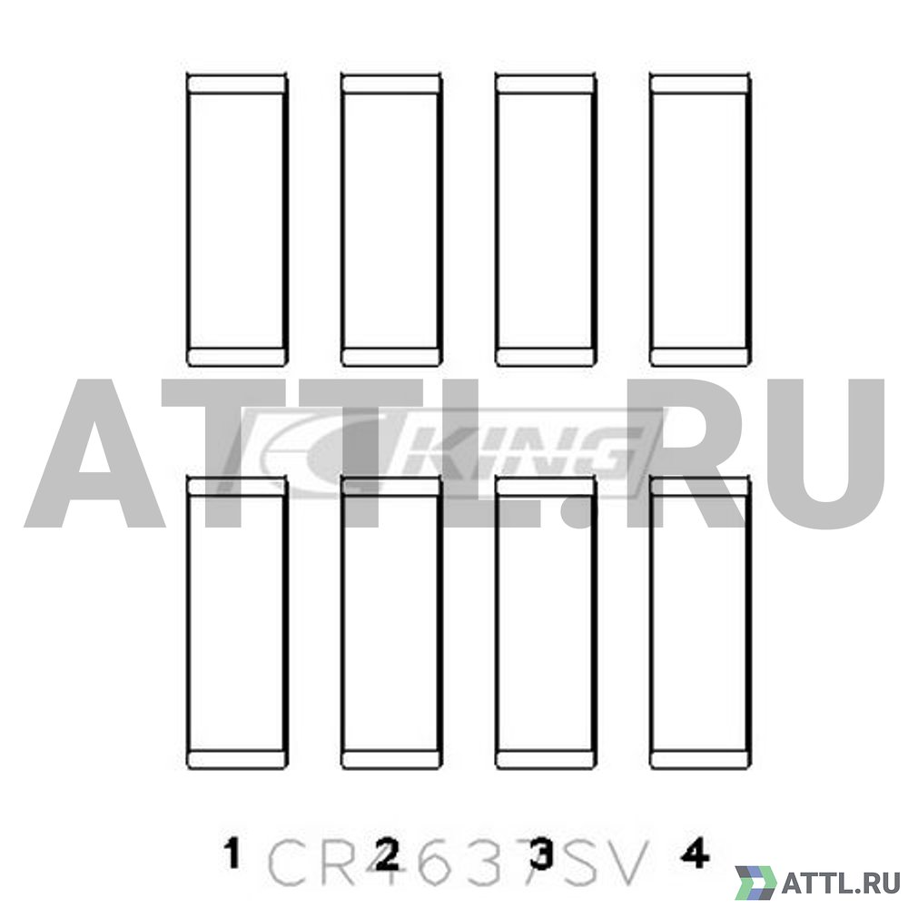 KING CR4637SV Вкладыши шатунные STD