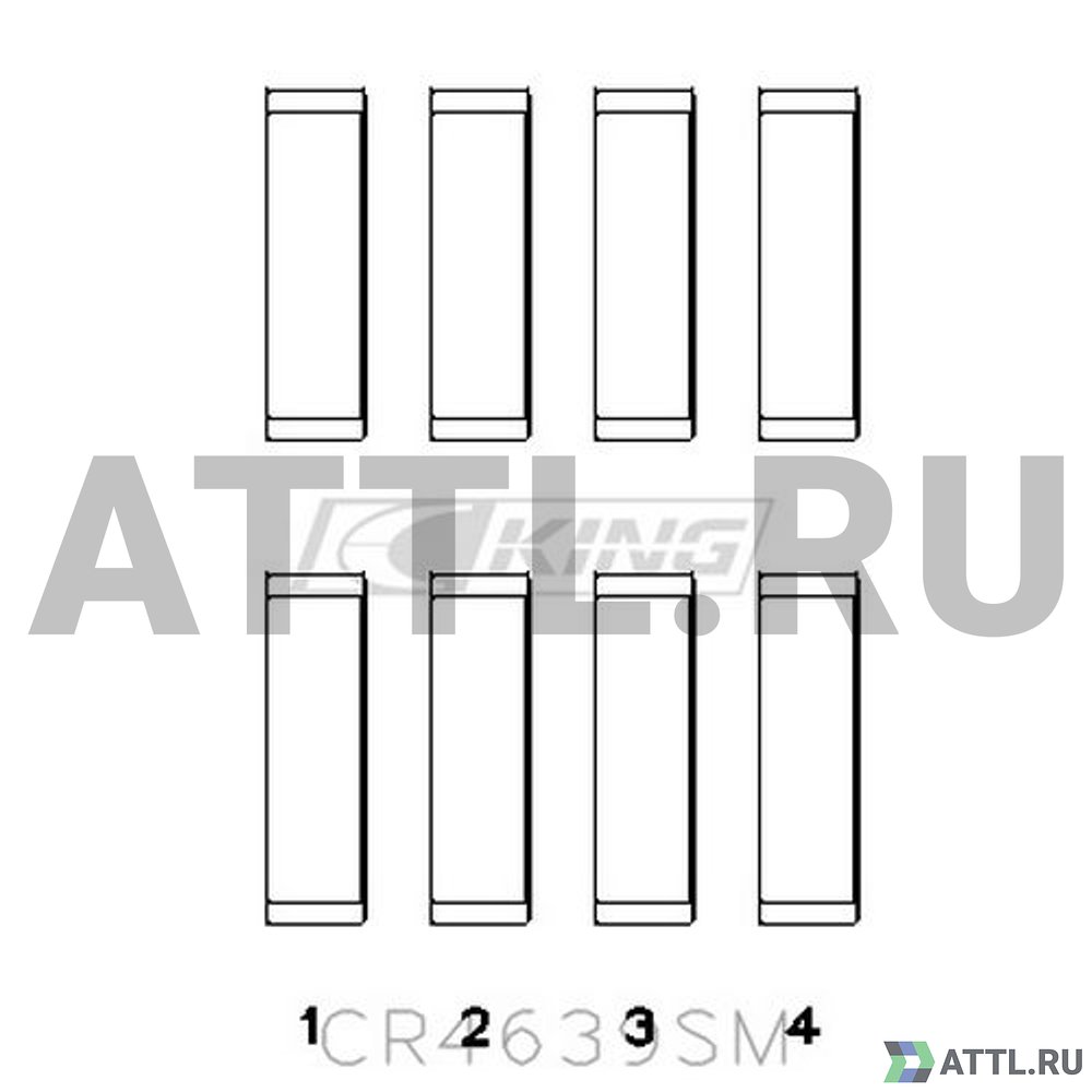 KING CR4639SM Вкладыши шатунные STD