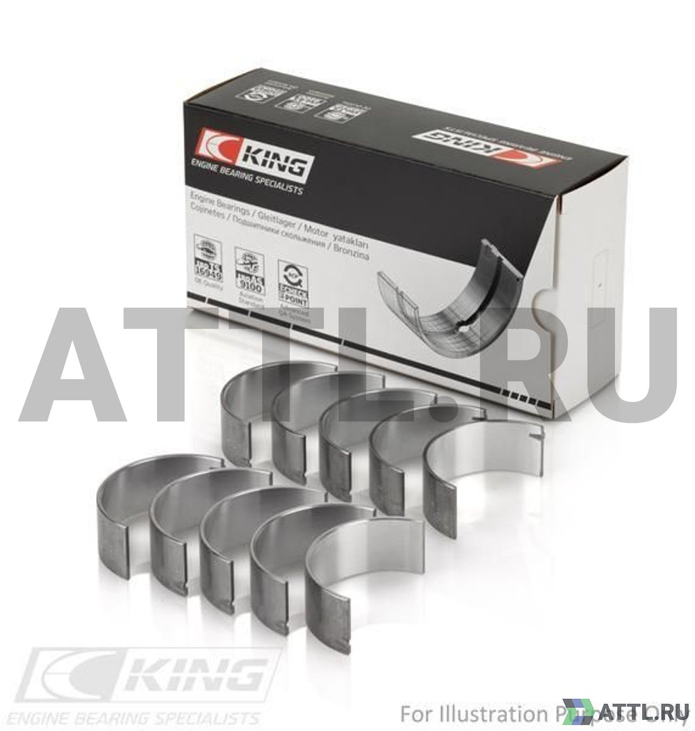 KING CR527SI010 Вкладыши шатунные