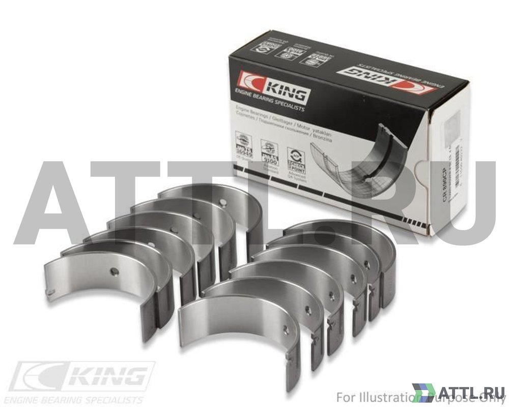 KING CR641SI010 Вкладыши шатунные