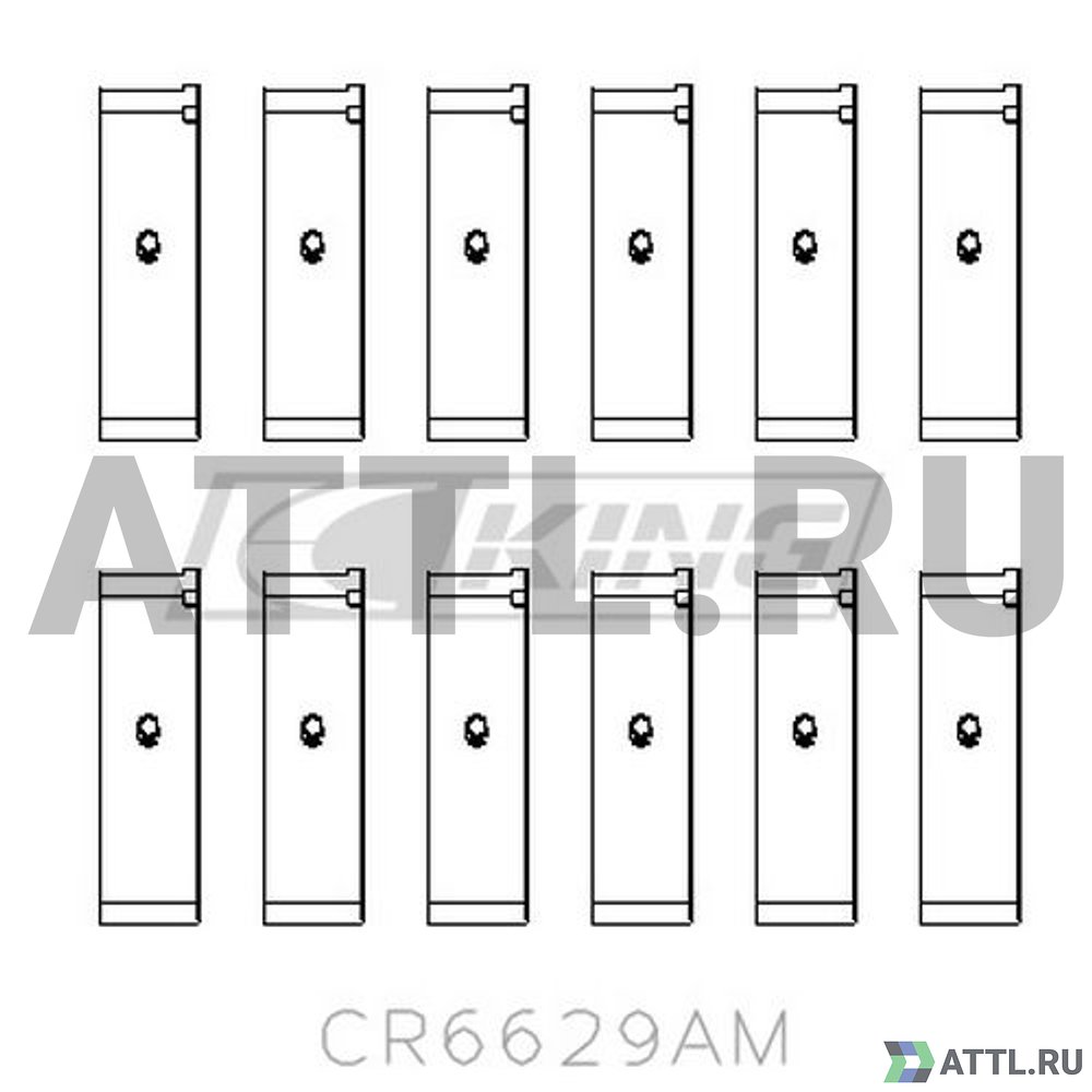 KING CR6629AM Вкладыши шатунные STD
