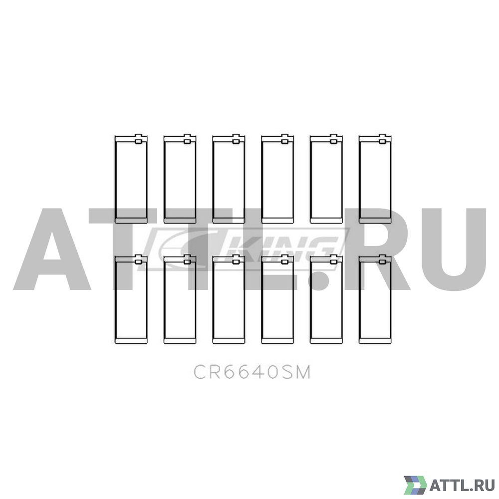 KING CR6640SM Вкладыши шатунные STD