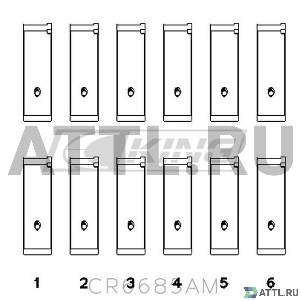 KING CR6685AM Вкладыши шатунные STD