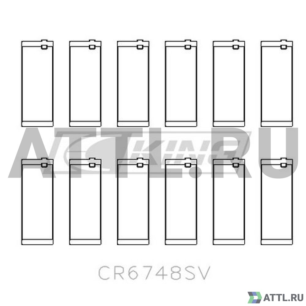 KING CR6748SV Вкладыши шатунные STD