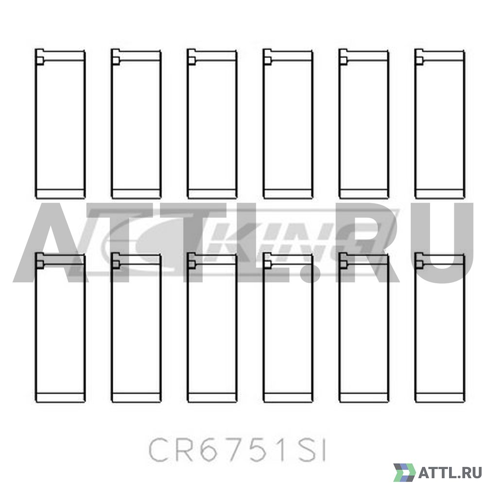 KING CR6751SI Вкладыши шатунные STD