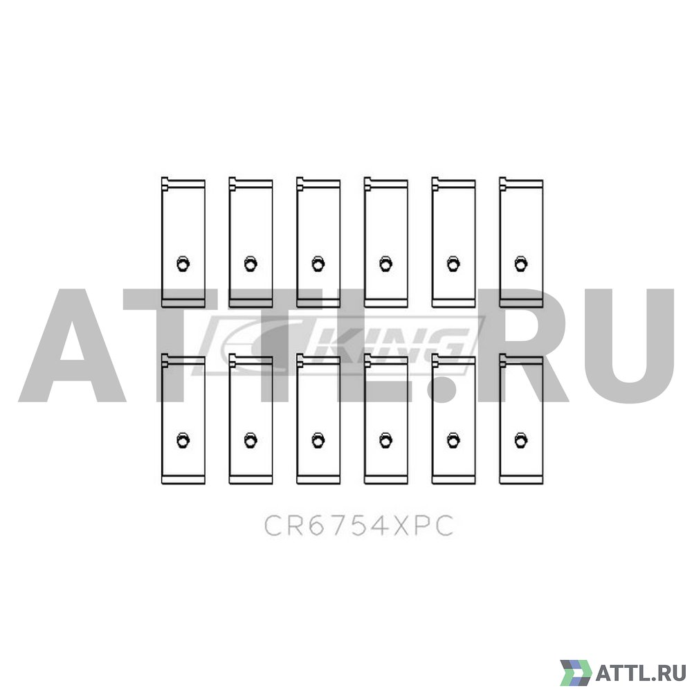 KING CR6754XPC Вкладыши шатунные STD