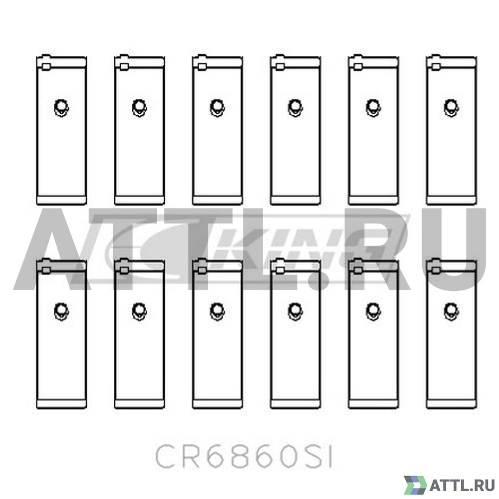 KING CR6860SI Вкладыши шатунные STD