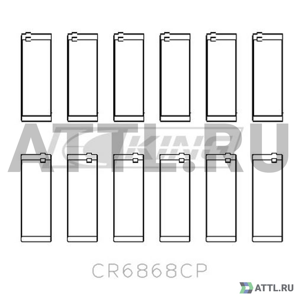 KING CR6868CP Вкладыши шатунные STD