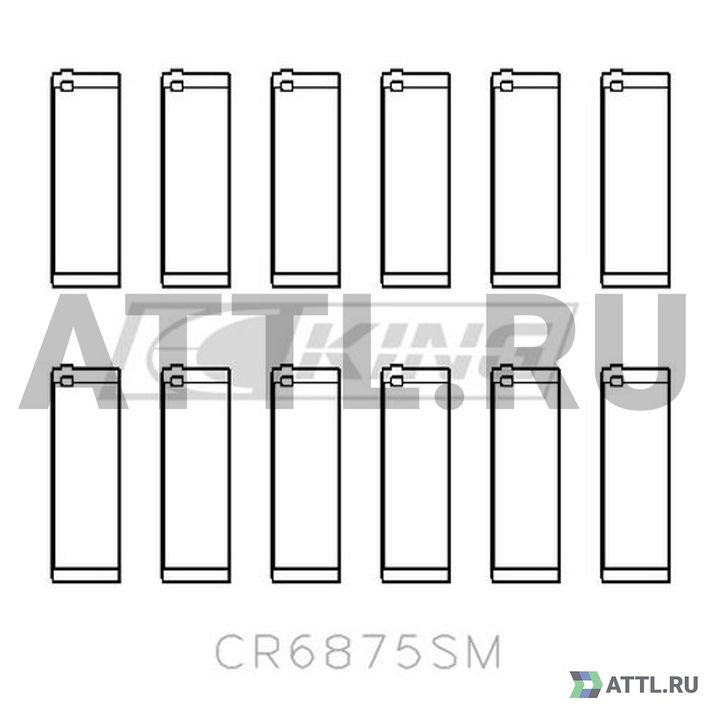 KING CR6875SM Вкладыши шатунные STD