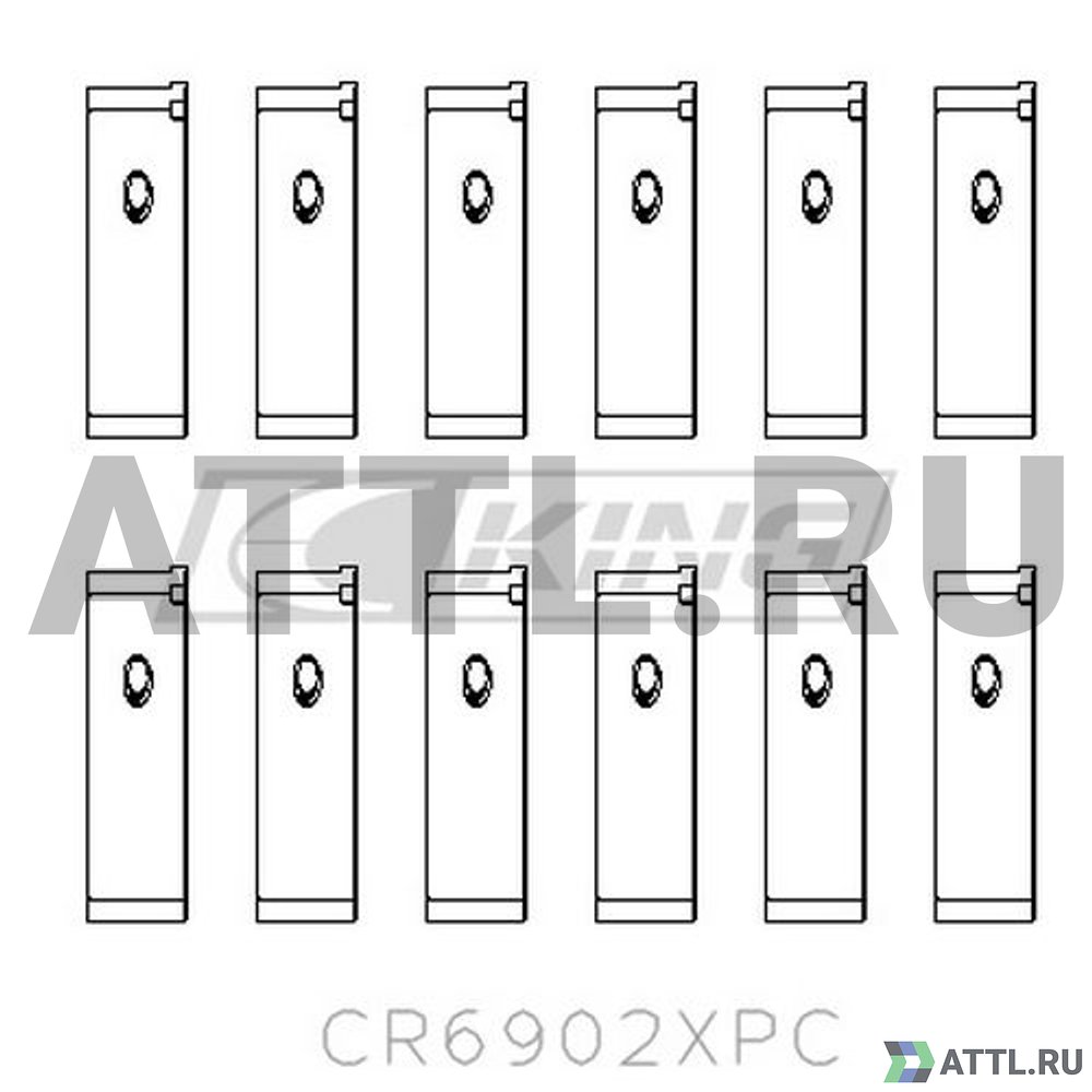 KING CR6902XPC Вкладыши шатунные STD