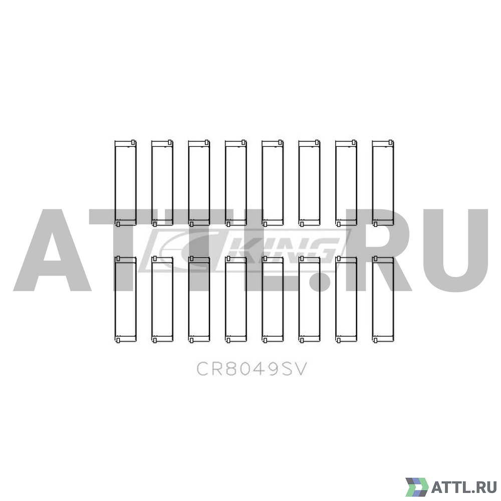 KING CR8049SV Вкладыши шатунные STD
