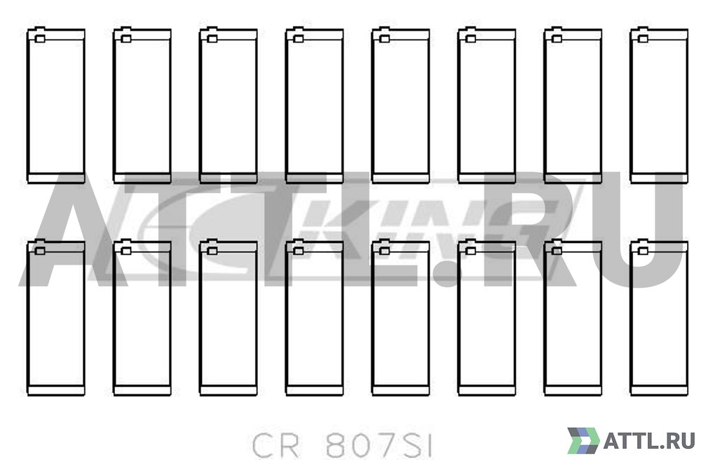 KING CR807SI Вкладыши шатунные STD