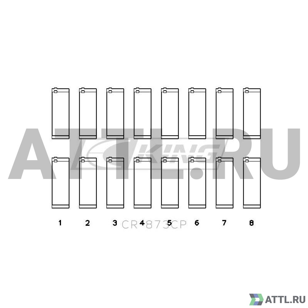 KING CR873CP Вкладыши шатунные STD