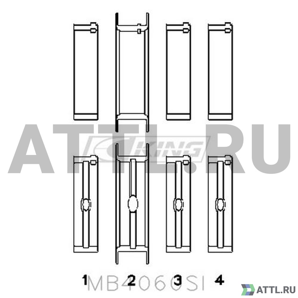 KING MB4060SI Вкладыши коренные STD