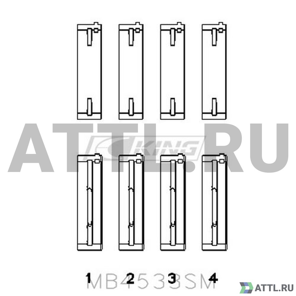 KING MB4533SM Вкладыши коренные STD