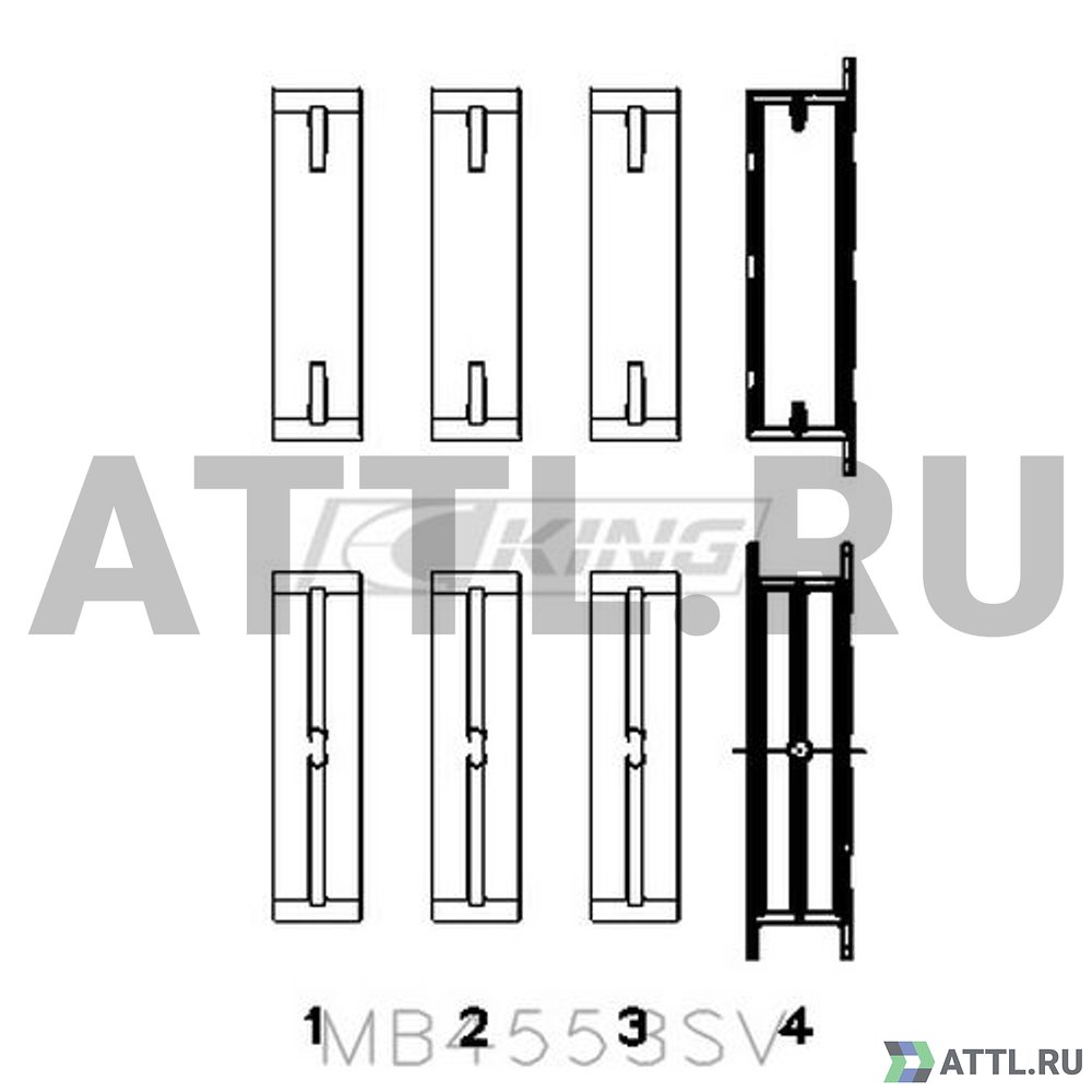KING MB4553SV Вкладыши коренные STD