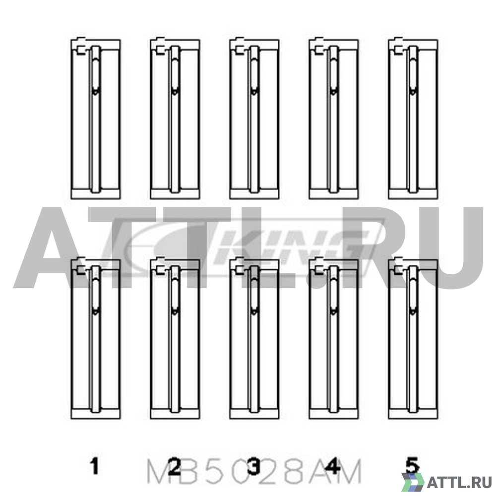 KING MB5028AM Вкладыши коренные STD
