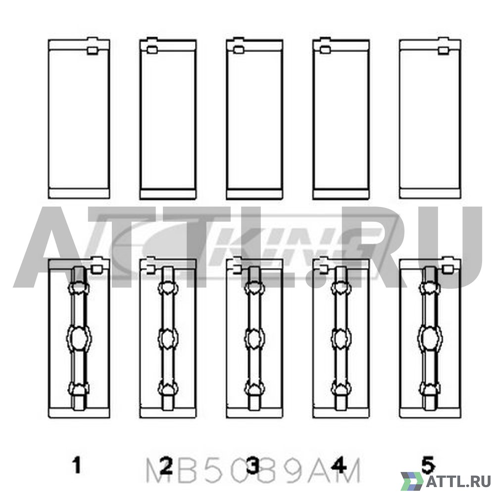 KING MB5089AM Вкладыши коренные STD