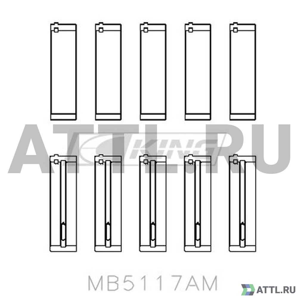KING MB5117AM Вкладыши коренные STD