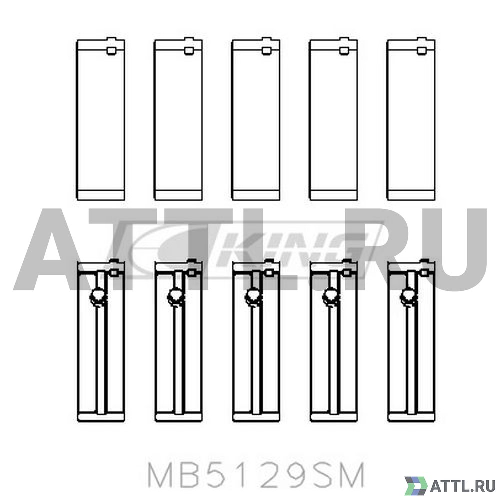 KING MB5129SM Вкладыши коренные STD