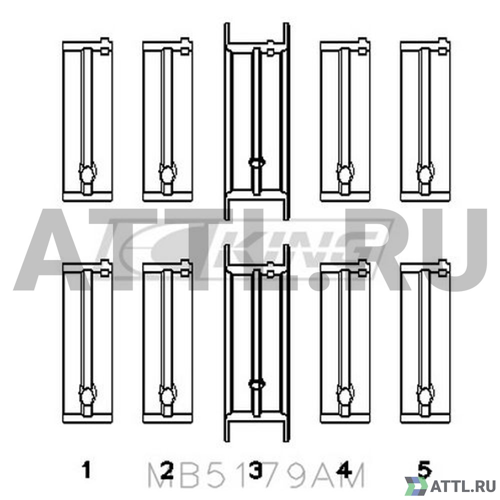 KING MB5179AM Вкладыши коренные STD