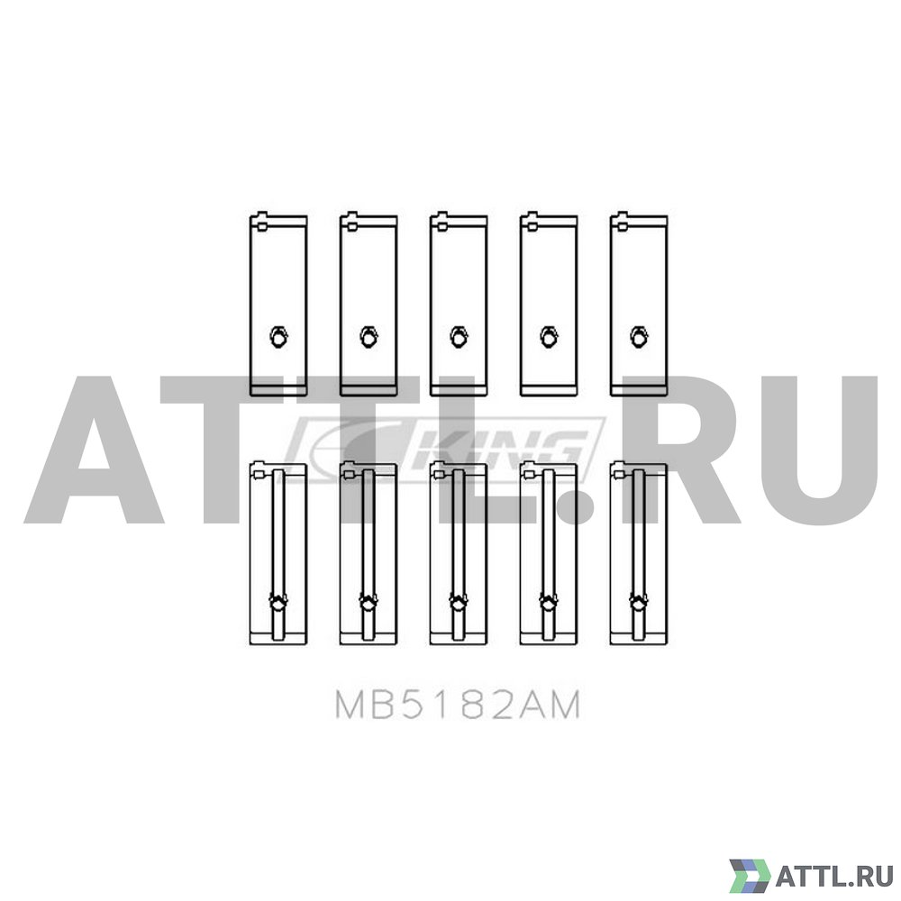 KING MB5182AM Вкладыши коренные STD