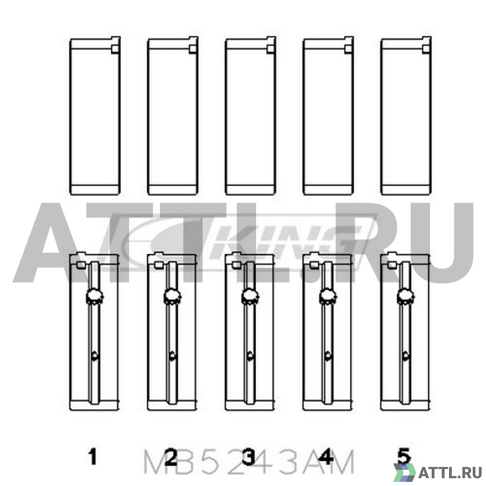 KING MB5243AM Вкладыши коренные STD