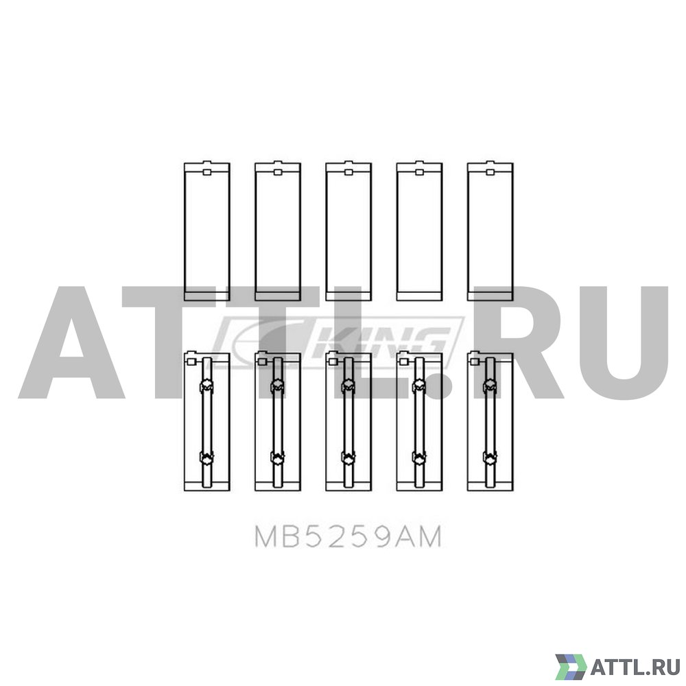 KING MB5259AM Вкладыши коренные STD